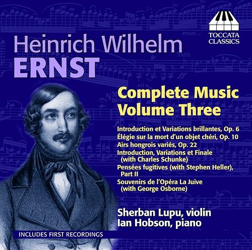 Foto van Heinrich wilhelm ernst: complete music, volume 3 - cd (5060113441638)