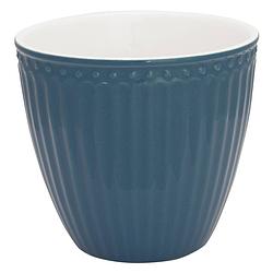 Foto van Greengate beker (latte cup) alice nordic oceaan blauw 300 ml - ø 10 cm