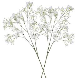 Foto van 2x stuks kunstbloemen gipskruid/gypsophila takken wit 95 cm - kunstbloemen