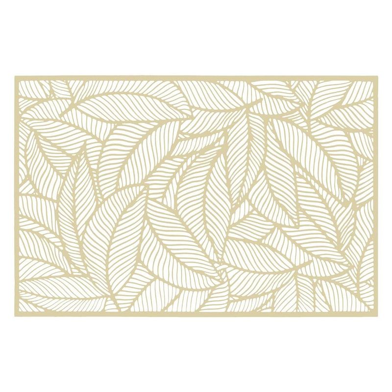 Foto van Rechthoekige placemat jungle goud pvc 45 x 30 cm - placemats