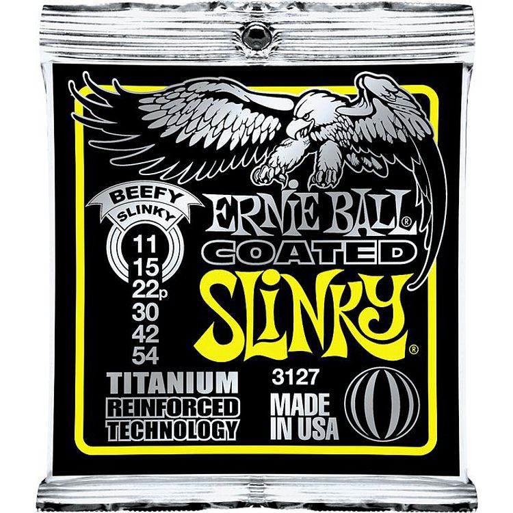 Foto van Ernie ball 3127 coated beefy slinky 11 - 54 snarenset