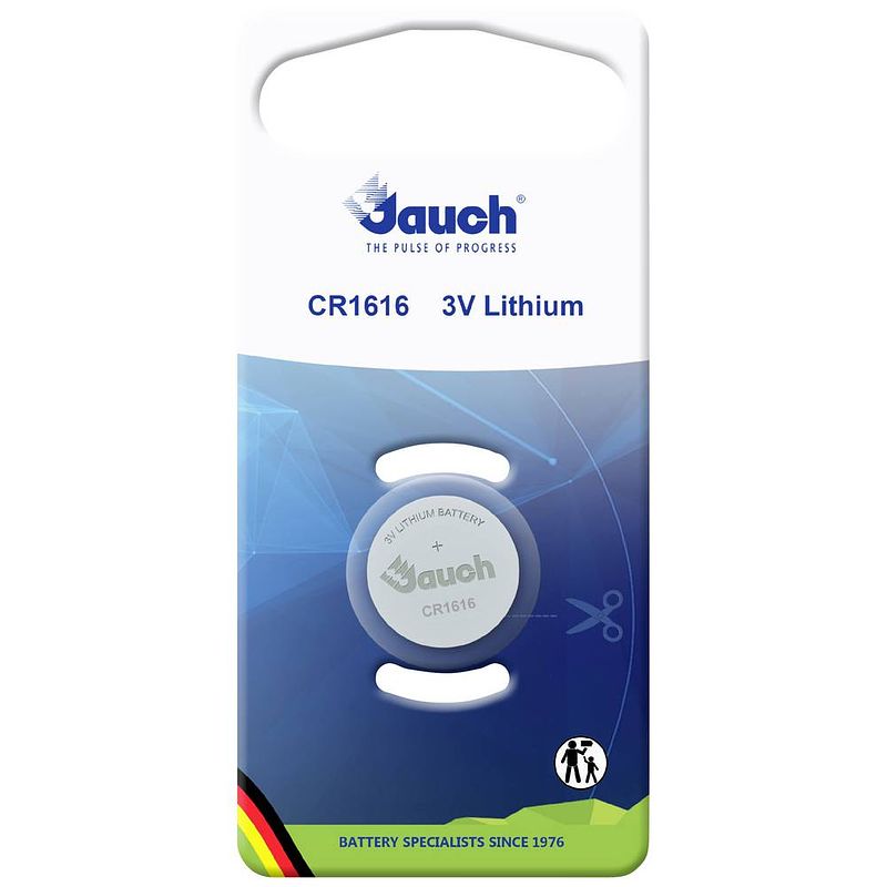 Foto van Cr1616 knoopcel lithium 3 v 55 mah jauch quartz 1 stuk(s)