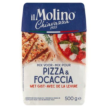 Foto van Il molino chiavazza mix voor pizza & focaccia met gist 500g bij jumbo