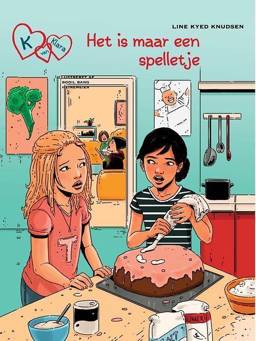 Foto van K van klara 17 - het is maar een spelletje - line kyed knudsen - ebook