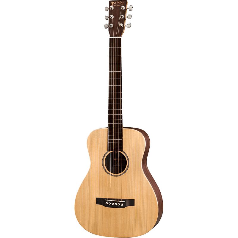 Foto van Martin guitars lx1e-l little martin linkshandige elektrisch-akoestische reisgitaar