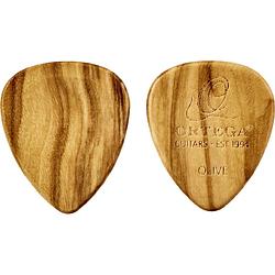 Foto van Ortega ogpw-ov2 wooden picks standard ovangkol 2.50 mm plectrumset (2 stuks)