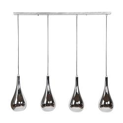 Foto van Livin24 hanglamp sydney glas 4-lichts druppel.