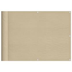 Foto van Vidaxl balkonscherm 75x800 cm 100% oxford polyester beige