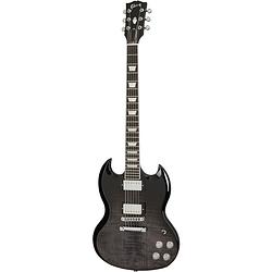 Foto van Gibson modern collection sg modern trans black fade elektrische gitaar met koffer