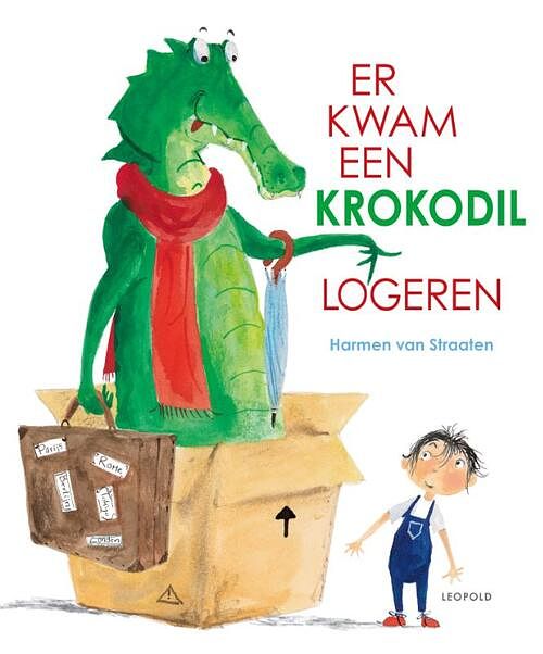 Foto van Er kwam een krokodil logeren - harmen van straaten - hardcover (9789025885717)