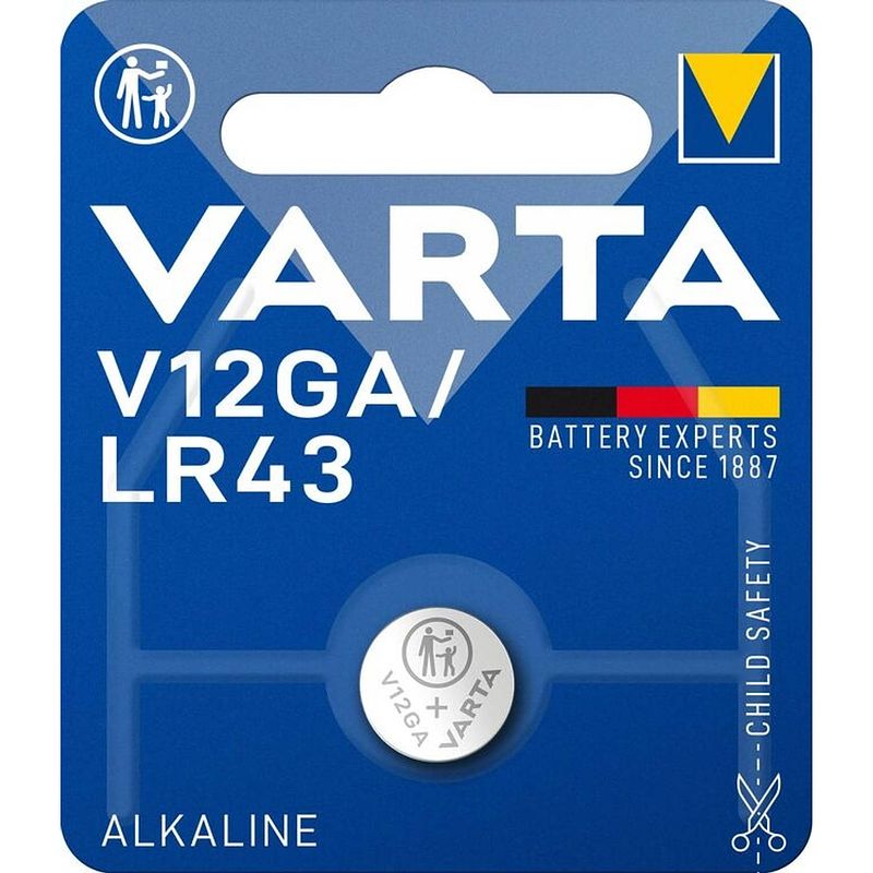 Foto van Varta batterij varta electronic v12ga lr43 +irb ! 4278101401