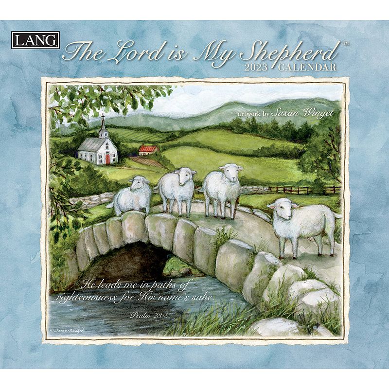 Foto van The lord is my shepherd kalender 2023