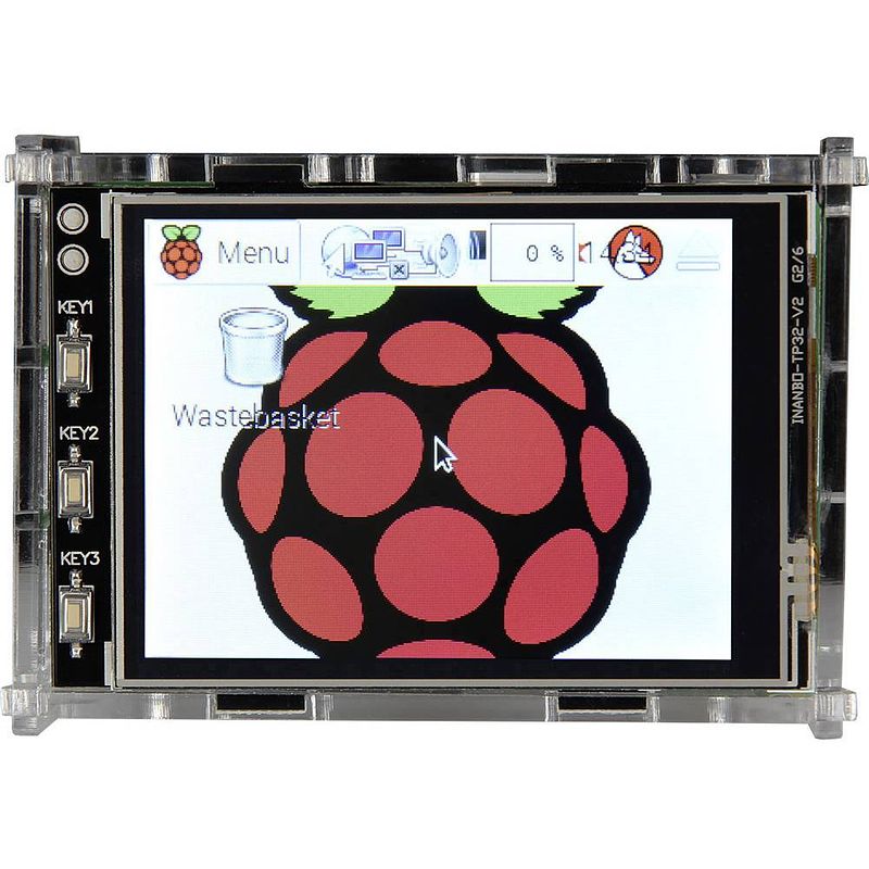 Foto van Joy-it 3.2tc displaybehuizing geschikt voor serie: raspberry pi acrylglas helder