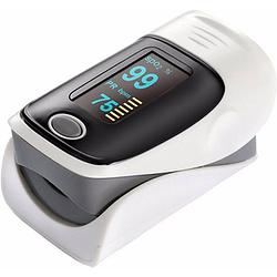 Foto van Fedec fingertip pulse oximeter - hartslagmeter - saturatiemeter - grijs