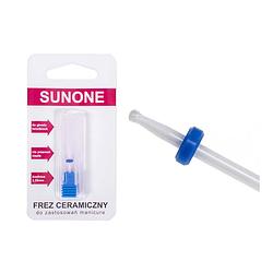 Foto van Sunone keramische snijbal medium voor manicure en pedicure - blauw