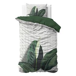 Foto van Dreamhouse bedding wild nature dekbedovertrek - 1-persoons (140x200/220 cm + 1 sloop) - katoen satijn - green