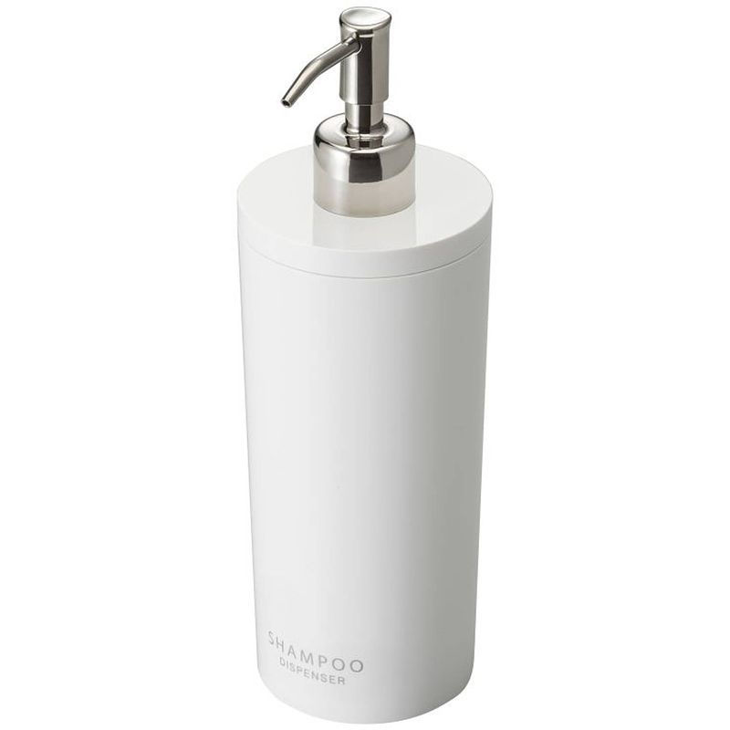 Foto van Yamazaki 2-way pump dispenser round - tower - white