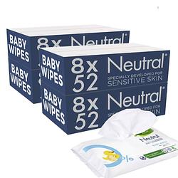 Foto van Neutral - baby billendoekjes - 32 x 52 = 1664 stuks - 0% parfum