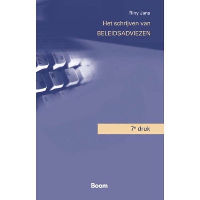 Foto van Het schrijven van beleidsadviezen