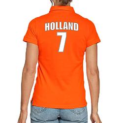 Foto van Holland shirt met rugnummer 7 - nederland fan poloshirt / outfit voor dames 2xl - feestshirts