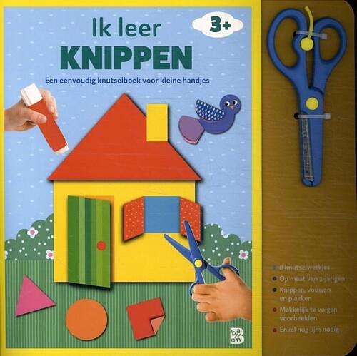 Foto van Ik leer knippen 3+ (huis) + schaartje - hardcover (9789403231594)