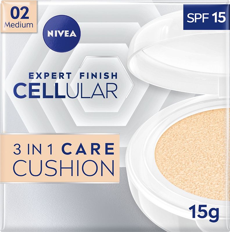 Foto van Nivea hyaluron cellual filler 3-in-1 care cushion medium