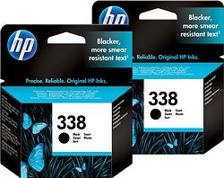 Foto van Hp 338 cartridges zwart duo pack