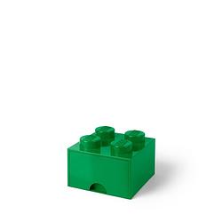 Foto van Set van 2 - opberglade brick 4, groen - lego