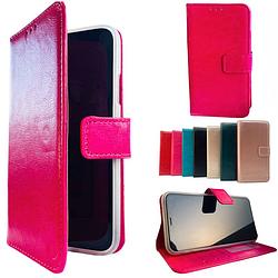 Foto van Apple iphone 12 pro roze wallet / book case / boekhoesje/ telefoonhoesje