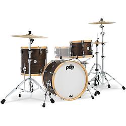 Foto van Pdp drums pdcc2013wn concept classic walnut stain 3d. shellset