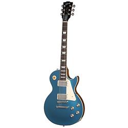 Foto van Gibson original collection les paul standard 60s plain top pelham blue elektrische gitaar met koffer