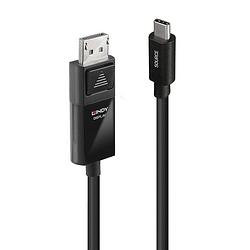 Foto van Lindy usb-c-displaykabel usb-c stekker, displayport stekker 2 m zwart 43342