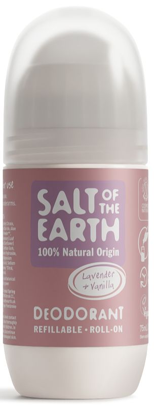 Foto van Salt of the earth lavender + vanilla deodorant refillable roll-on