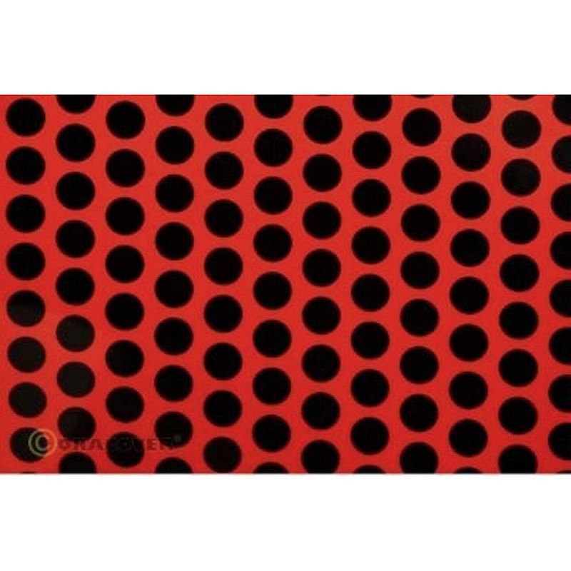 Foto van Oracover 41-021-071-002 strijkfolie fun 1 (l x b) 2 m x 60 cm rood, zwart