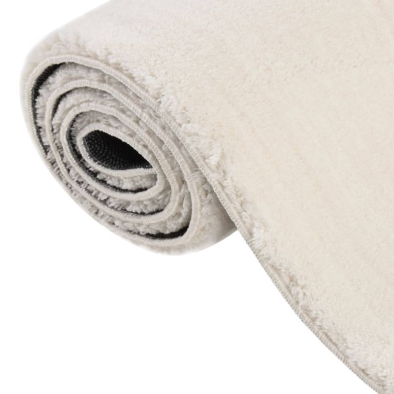 Foto van The living store tapijt - polyester - 80x150 cm - crème - anti-slip