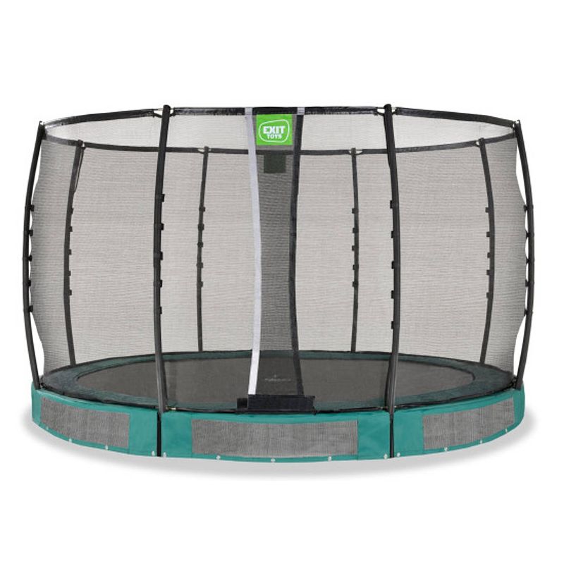 Foto van Exit allure premium inground trampoline ø427cm - groen