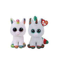 Foto van Ty - knuffel - beanie boo's - pixy unicorn & christmas unicorn