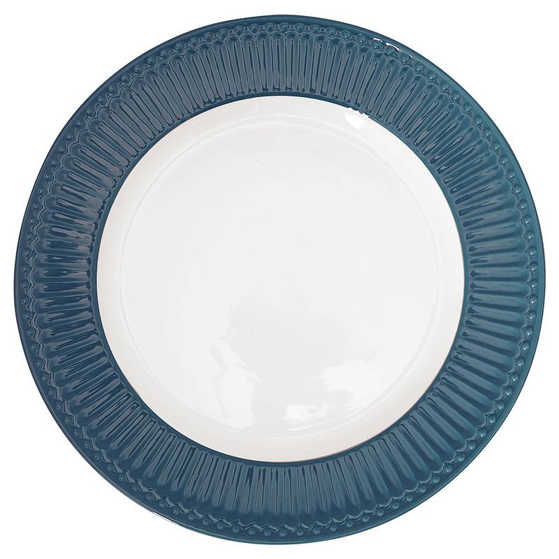 Foto van Greengate dinerbord alice nordic ocean blue ø 26.5 cm