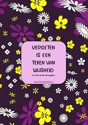 Foto van Vergeten is een teken van wijsheid - wachtwoordenboekje - originele cadeaus - paperback (9789464802313)