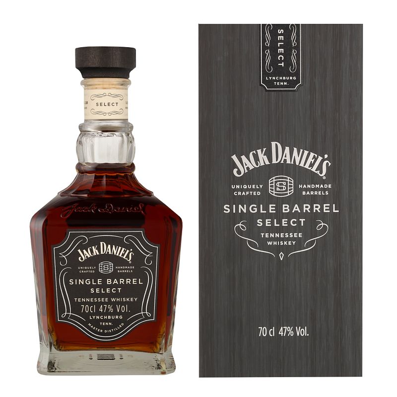 Foto van Jack daniel'ss single barrel select 70cl 47% whisky + giftbox