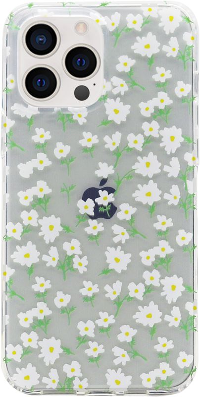 Foto van Bluebuilt white blossom soft case apple iphone 12 pro max back cover transparant