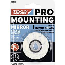 Foto van Tesa mounting pro spiegel 66952-00000-00 montagetape wit (l x b) 1.5 m x 19 mm 1 stuk(s)