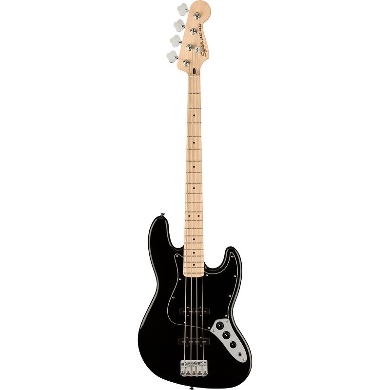 Foto van Squier affinity series jazz bass black mn elektrische basgitaar