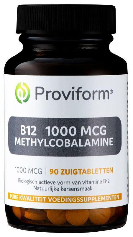 Foto van Proviform b12 1000mcg methylcobalamine zuigtabletten 90st