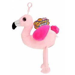 Foto van Toi-toys pluchen spaarpot flamingo roze 45 cm