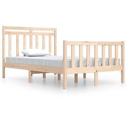 Foto van Vidaxl bedframe massief hout 120x190 cm 4ft small double