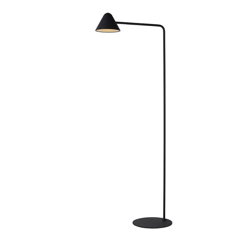 Foto van Lucide devon - leeslamp - led - 1x5w 3000k - zwart