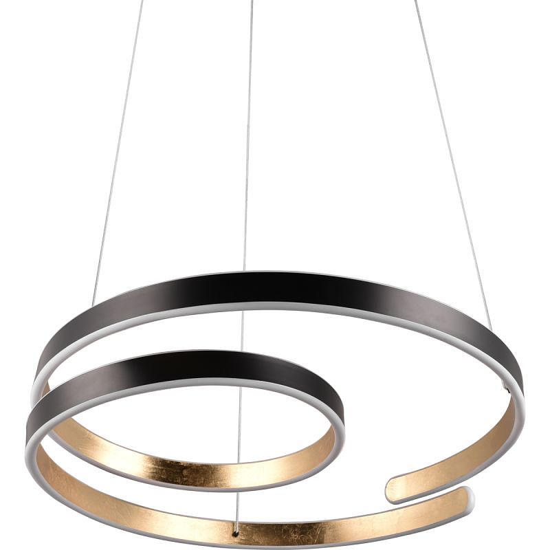 Foto van Hanglamp marnie zwart-goud incl. 1x smd 65w