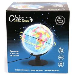 Foto van Globe met licht nederlands 25 cm