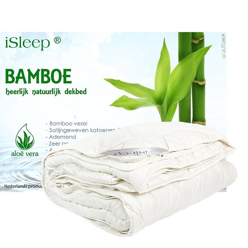 Foto van Isleep 4-seizoenen dekbed bamboo comfort deluxe - 2-persoons 200x220 cm